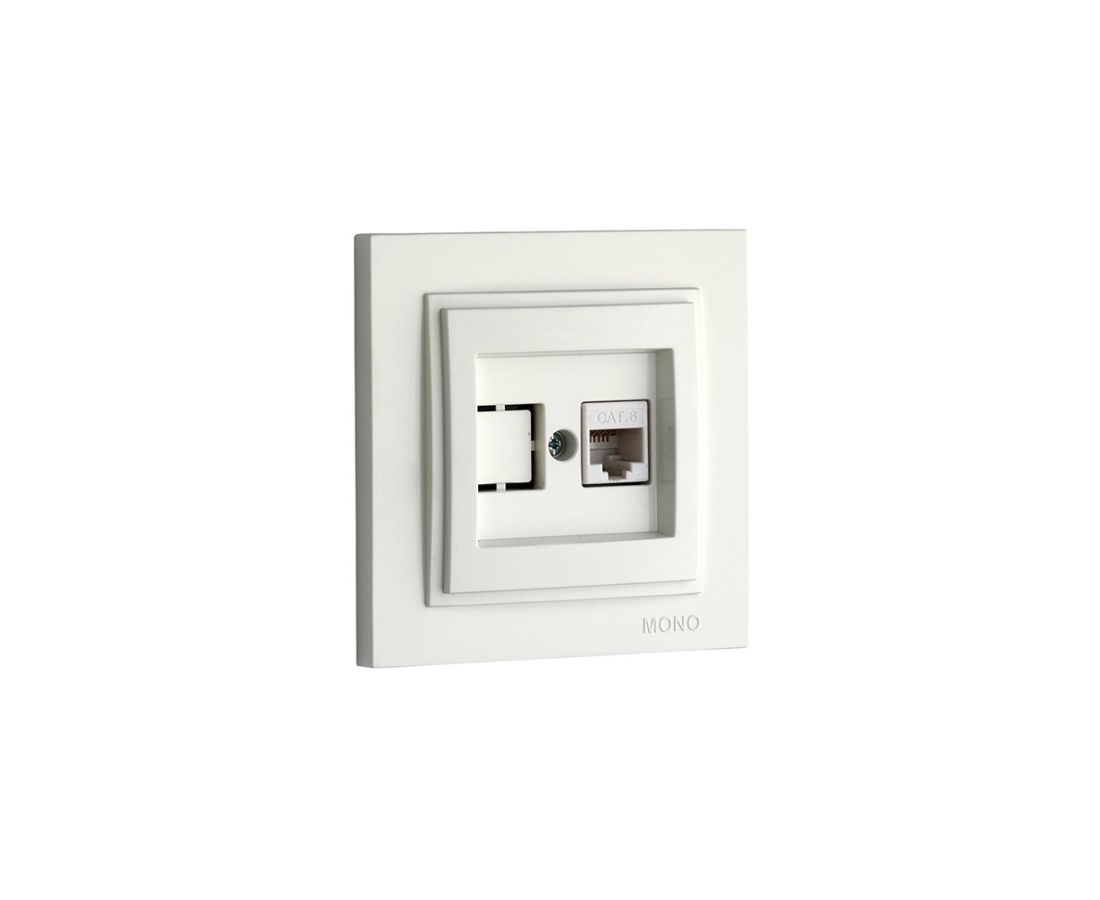 როზეტი ინტერნეტის CAT6 DESPINA white - 102-190005-125 — როზეტები და ჩამრთველები